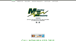 Desktop Screenshot of mcauleyelectric.com