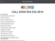 Tablet Screenshot of mcauleyelectric.com